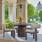 Madrone Indoor-Outdoor Dining Table in Golden Dark Bronze by Uttermost