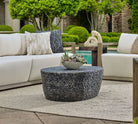 Rivington Outdoor Pebble Coffee Table by Uttermost