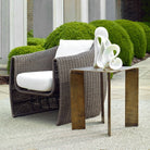Reade Indoor-Outdoor Accent Table in Brass by Uttermost