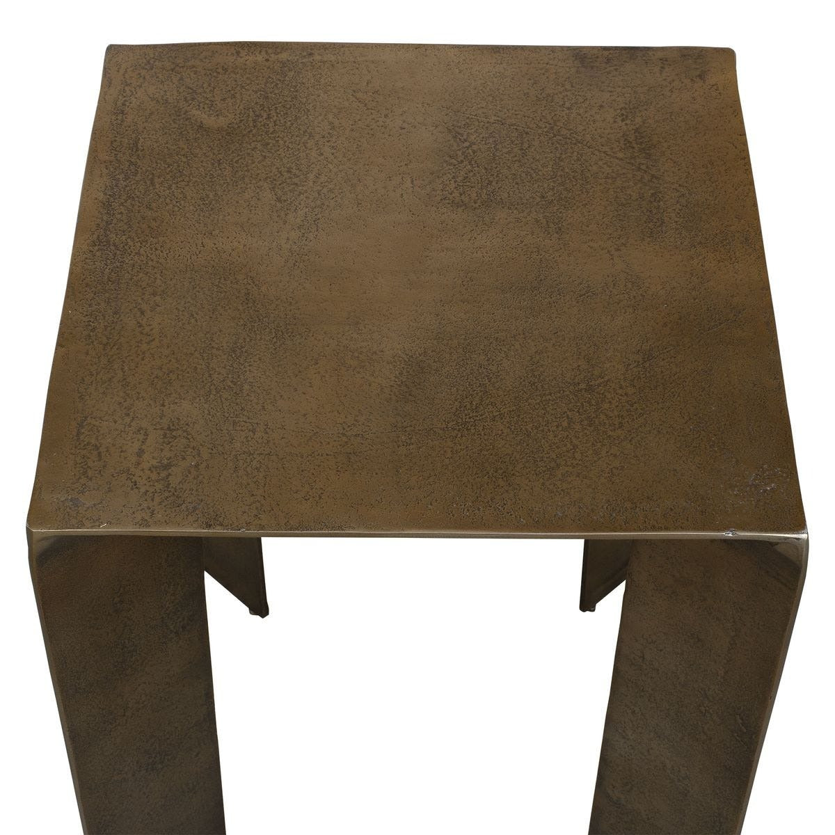 Reade Indoor-Outdoor Accent Table in Brass by Uttermost