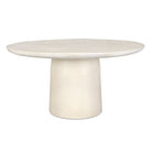 Madrone Indoor-Outdoor Dining Table in Warm White by Uttermost