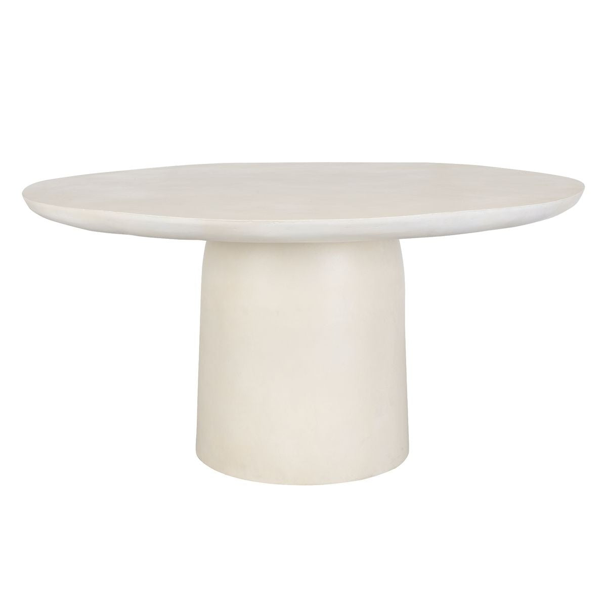 Madrone Indoor-Outdoor Dining Table in Warm White by Uttermost