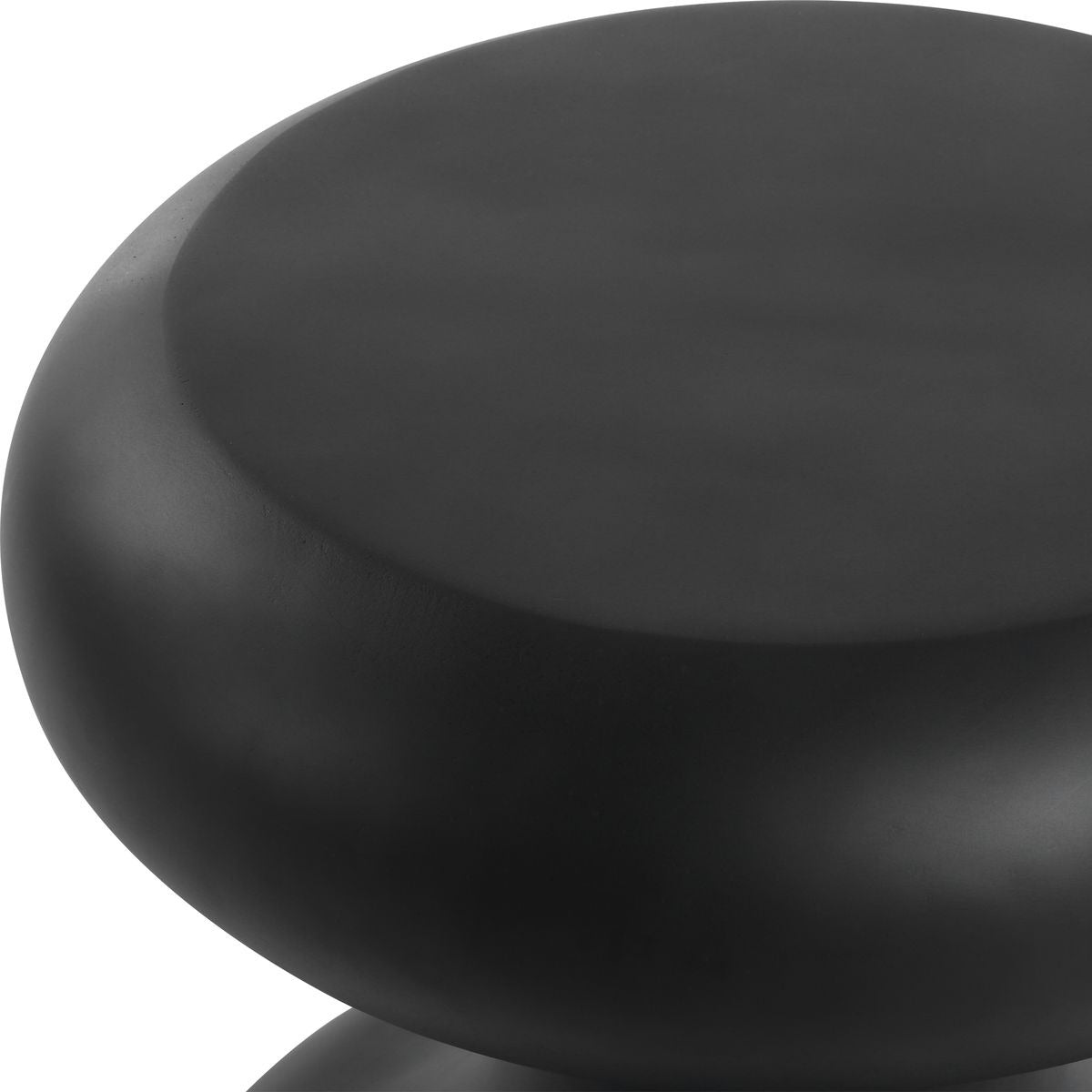 Robles Indoor/Outdoor Accent Table in Black by Uttermost