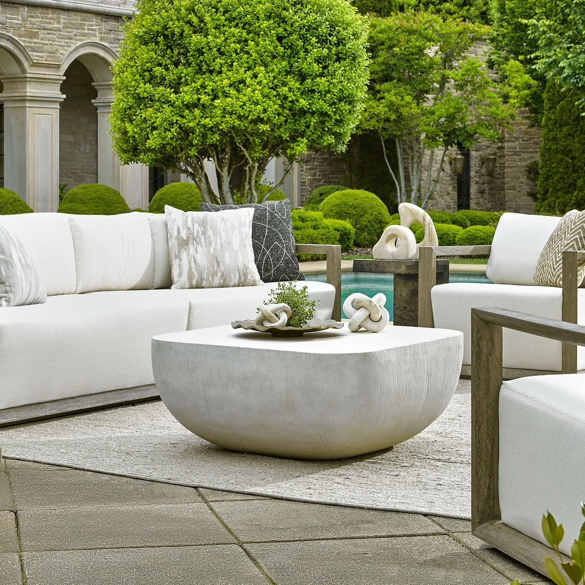 Alma Concrete Indoor/Outdoor Coffee Table by Uttermost
