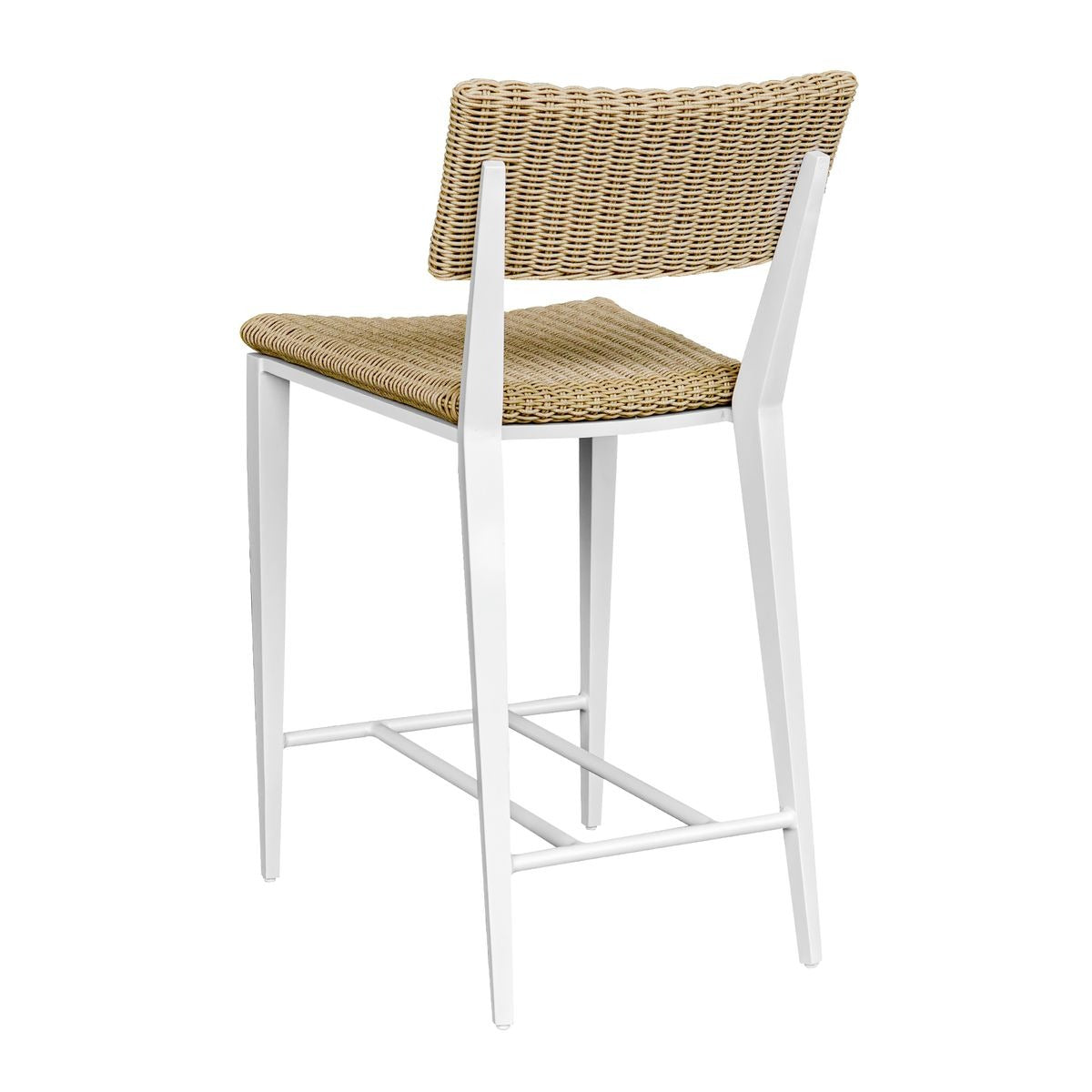 Calbas White Outdoor Counter Stool by Uttermost