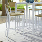 Calbas White Outdoor Bar Stool by Uttermost