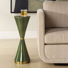 Ronde Jade Green Drink Table by Uttermost