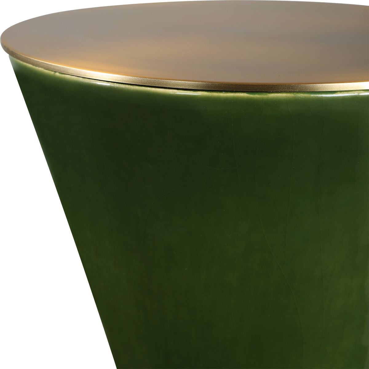 Ronde Jade Green Drink Table by Uttermost