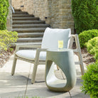 Lithos Indoor/Outdoor Accent Table in Grey by Uttermost