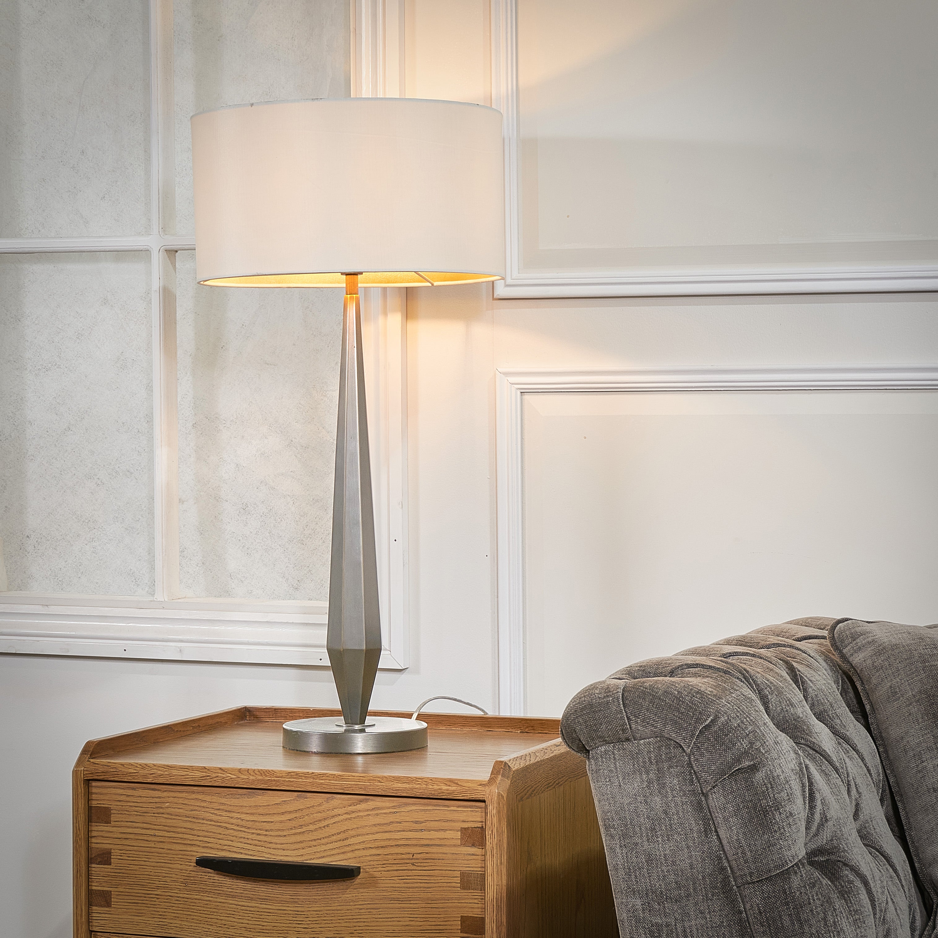 Aisone Brushed Nickel Table Lamp by RV Astley