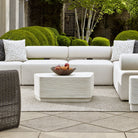 Saltwater Concrete Coffee Table in White by Uttermost