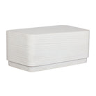 Saltwater Concrete Coffee Table in White by Uttermost