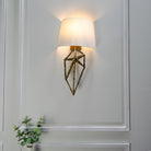 Lyra Antique Brass Wall Lamp by RV Astley