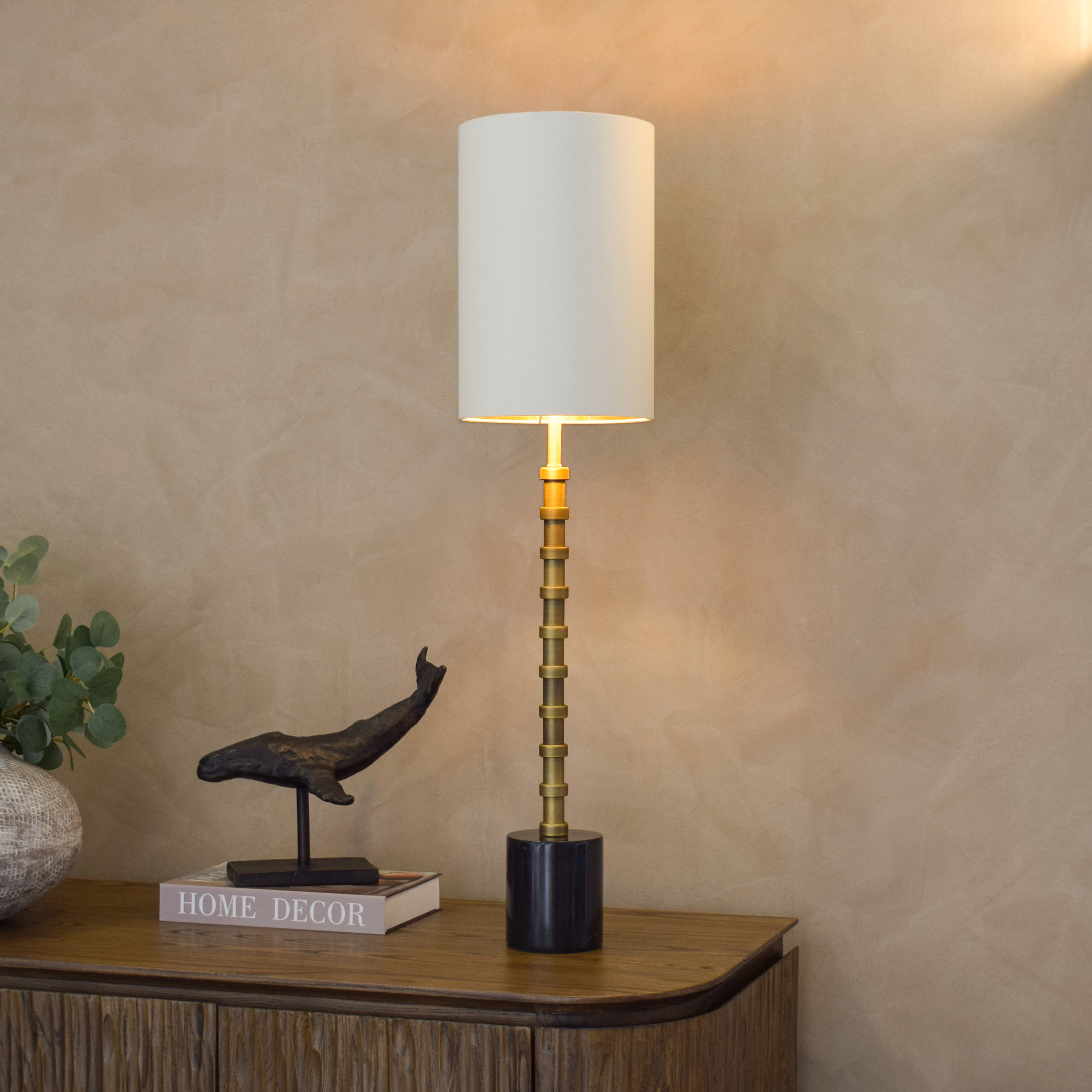 Brena Antique Brass Table Lamp by RV Astley