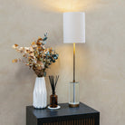 Reno Large Antique Brass Table Lamp - 80cm by RV Astley
