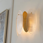 Elsa Antique Brass & Glass Wall Light by RV Astley