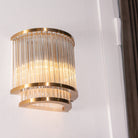 Iona Antique Brass & Glass Wall Light by RV Astley