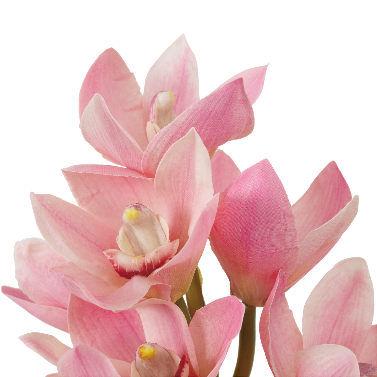 Bouquet Of Cymbidium Orchids Pink And Peach Tones Real Touch 36 Pieces / 2 Varieties Eichholtz
