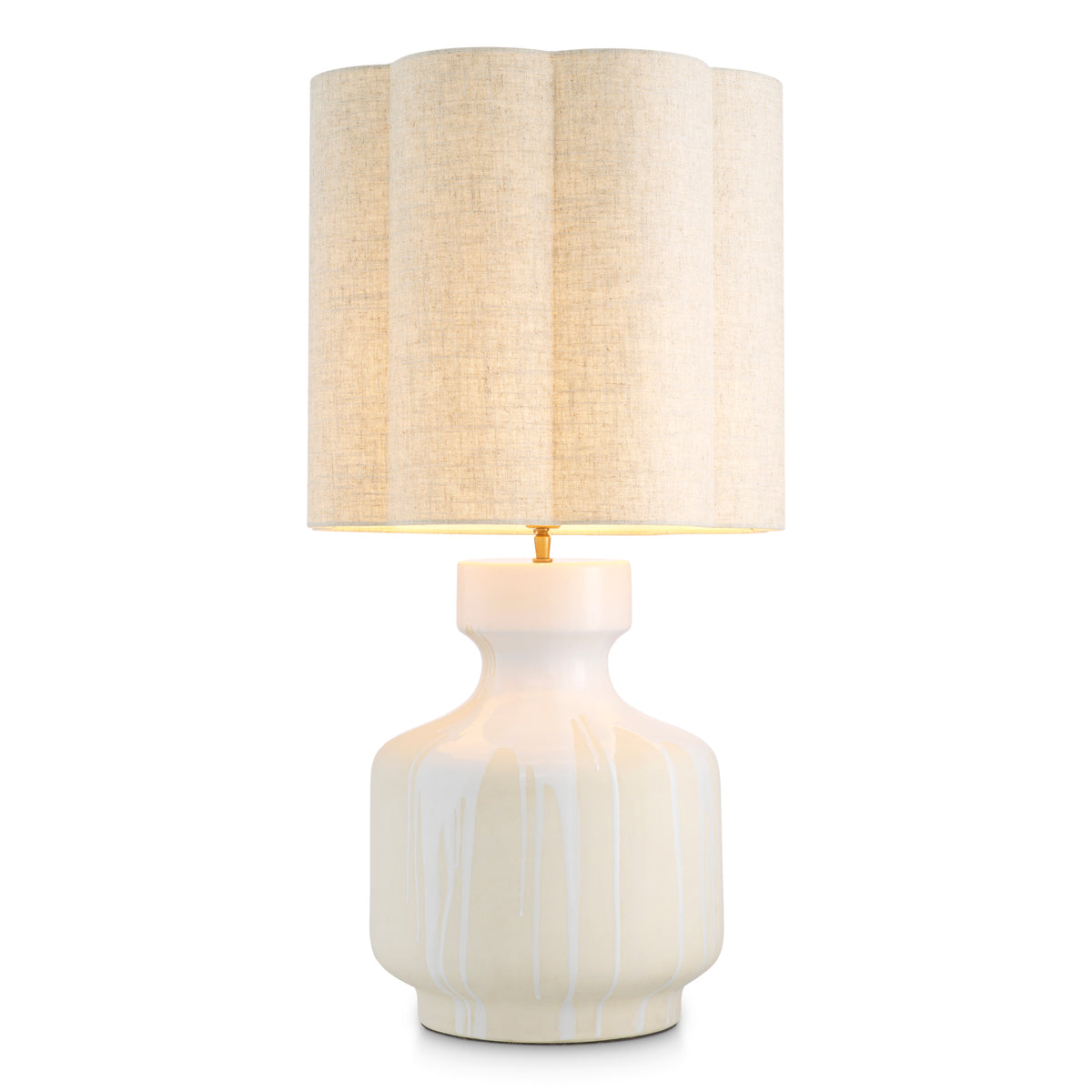 Table Lamp Lorena White Finish Incl Shade Eichholtz