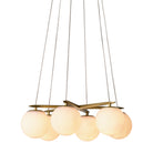 Chandelier Morro Alabaster Antique Brass Finish Eichholtz