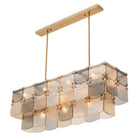Chandelier Laurent Rectangular Antique Brass Finish Eichholtz