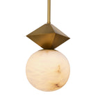 Pendant Elko Antique Brass Finish Alabaster Eichholtz