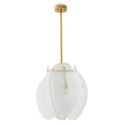 Chandelier Hibis Small Antique Brass Finish Clear Glass Eichholtz