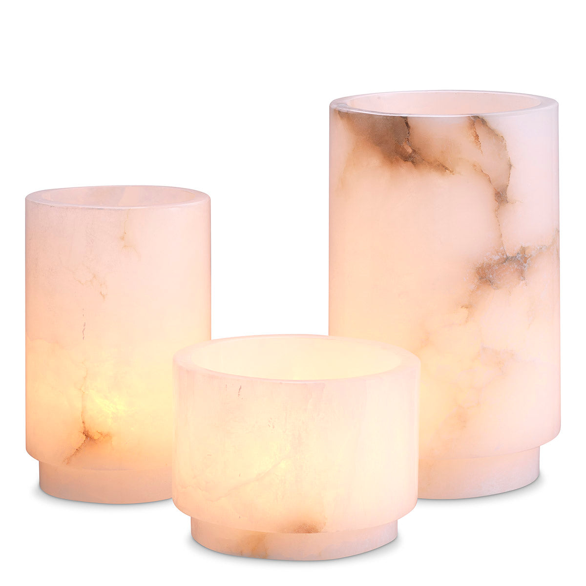 Tealight Holder Leonidas Alabaster Set Of 3 Eichholtz