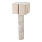 Floor Lamp Division Raku Ceramic Crackled White Incl Shade Eichholtz