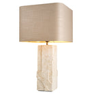 Table Lamp Mazzini Travertine Incl Shade Eichholtz