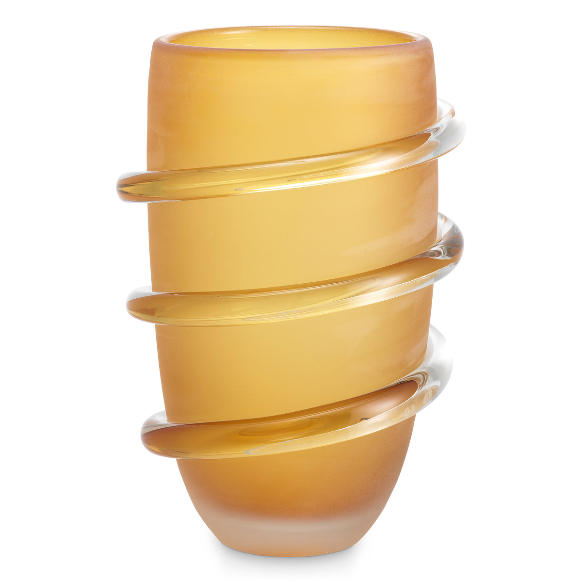 Vase Eliano Large Frosted Amber Glass Eichholtz