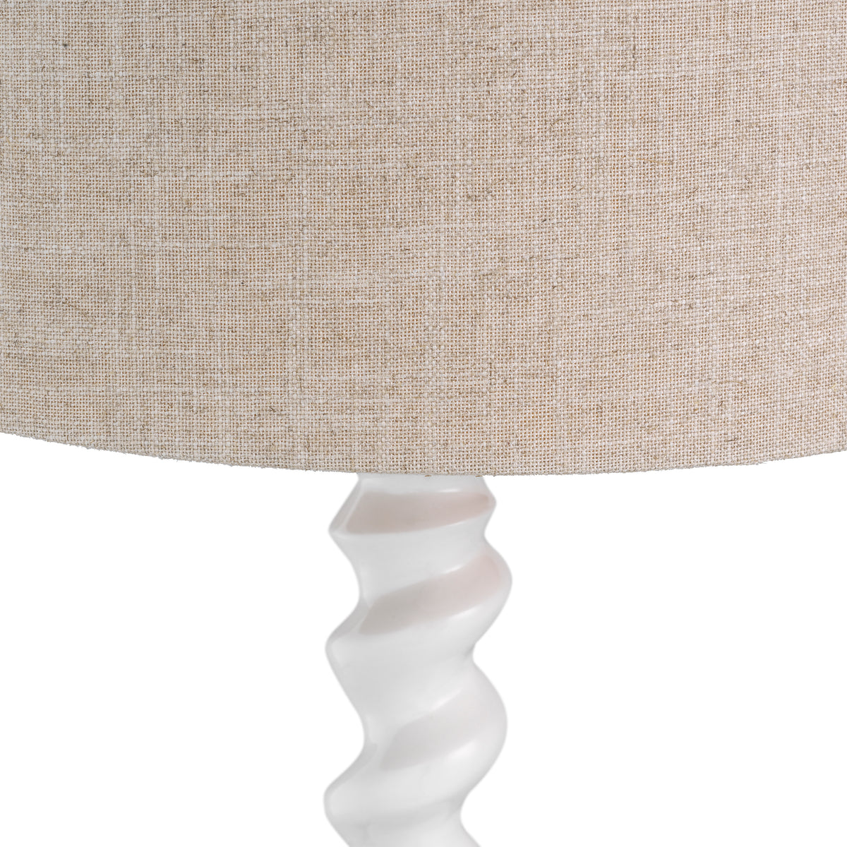 Table Lamp Massimo Piano White Finish Incl Shade Eichholtz