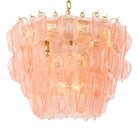 Chandelier Solange Pink Glass Eichholtz