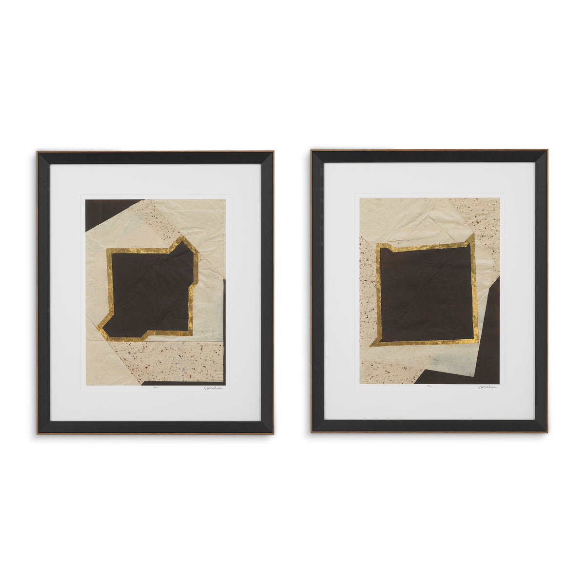 Print Creased Umber By Vanna Lam Set Of 2 Eichholtz