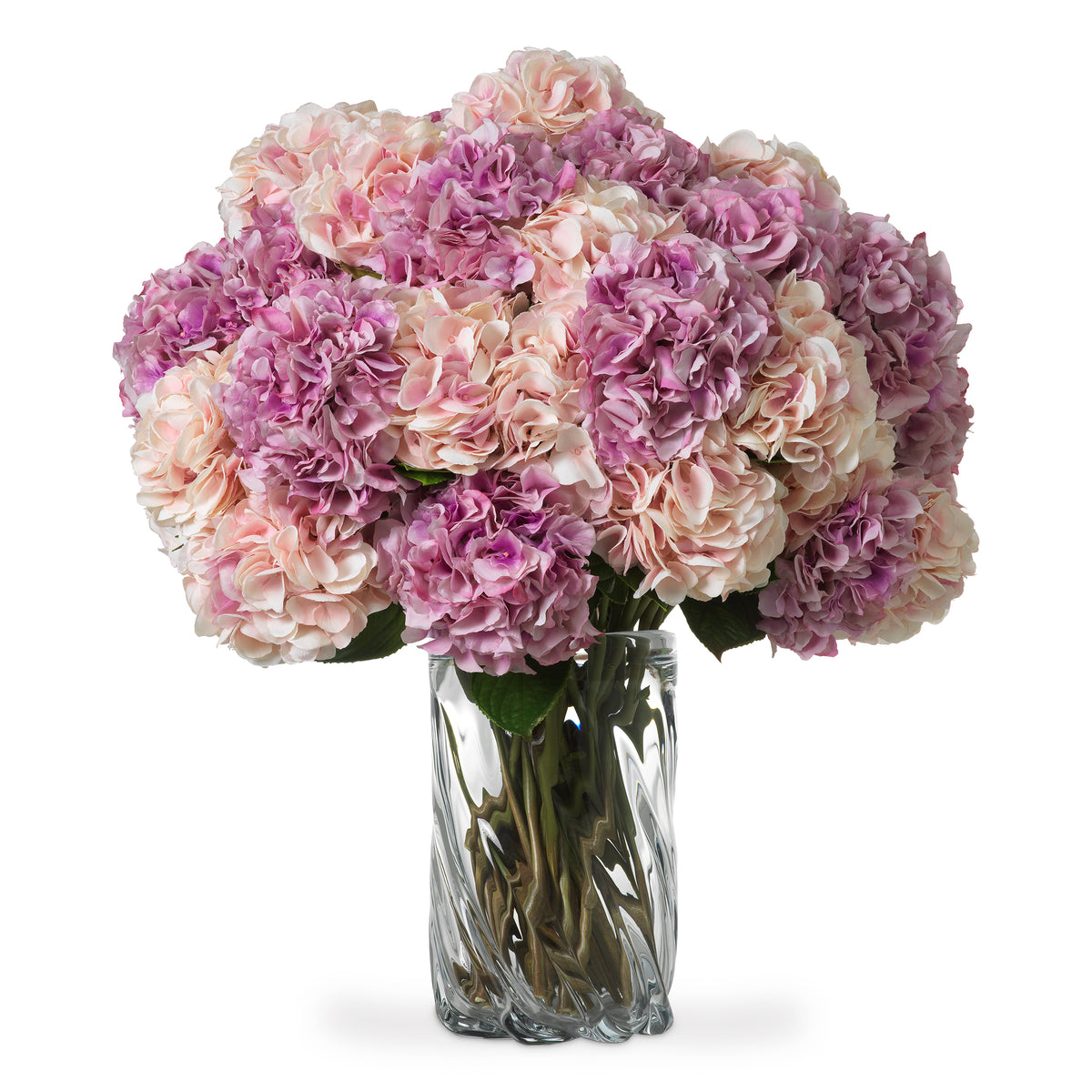Bouquet Of Hydrangeas Pink Tones Real Touch 48 Pieces / 2 Varieties Eichholtz