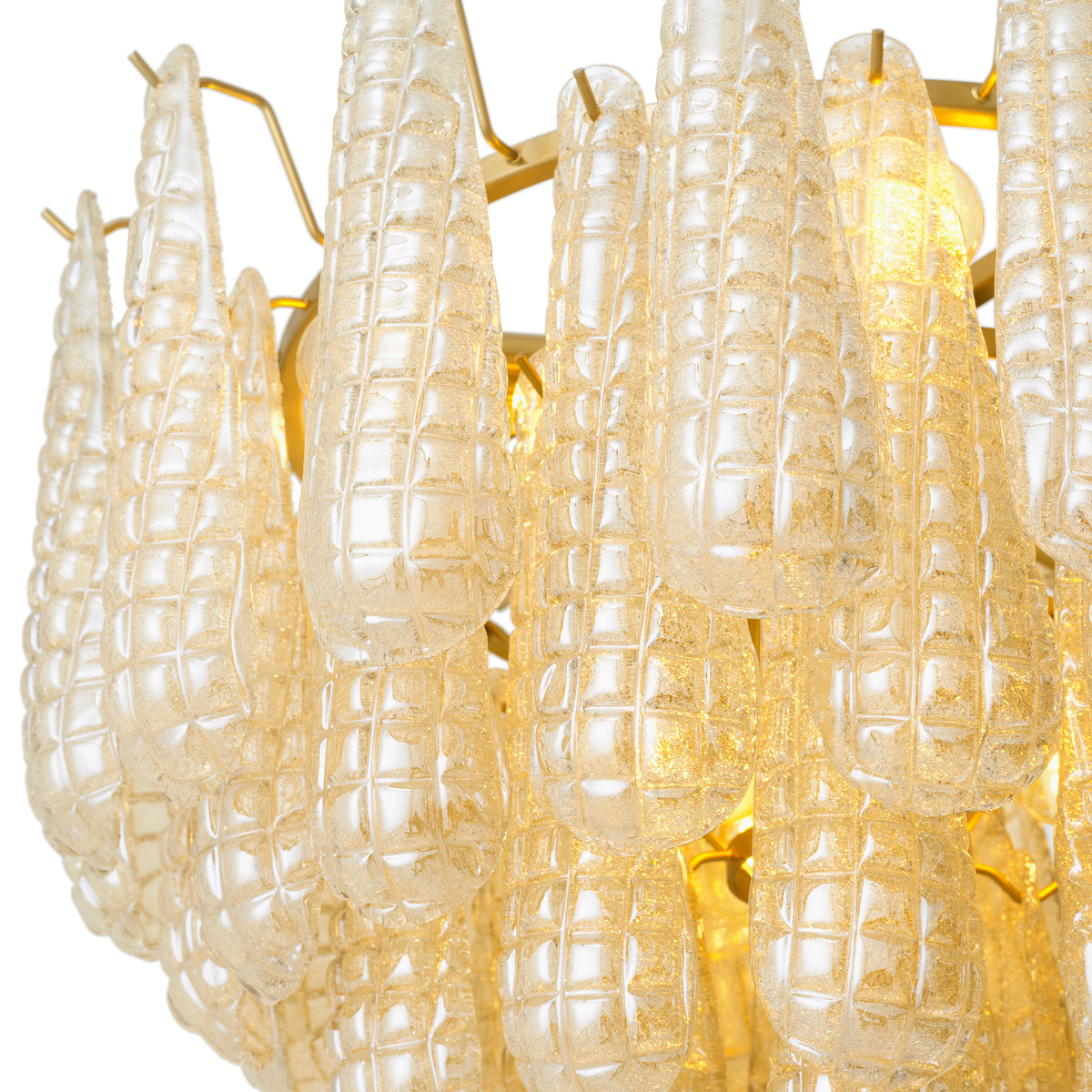 Chandelier Chaves Small Champagne Colored Glass Eichholtz