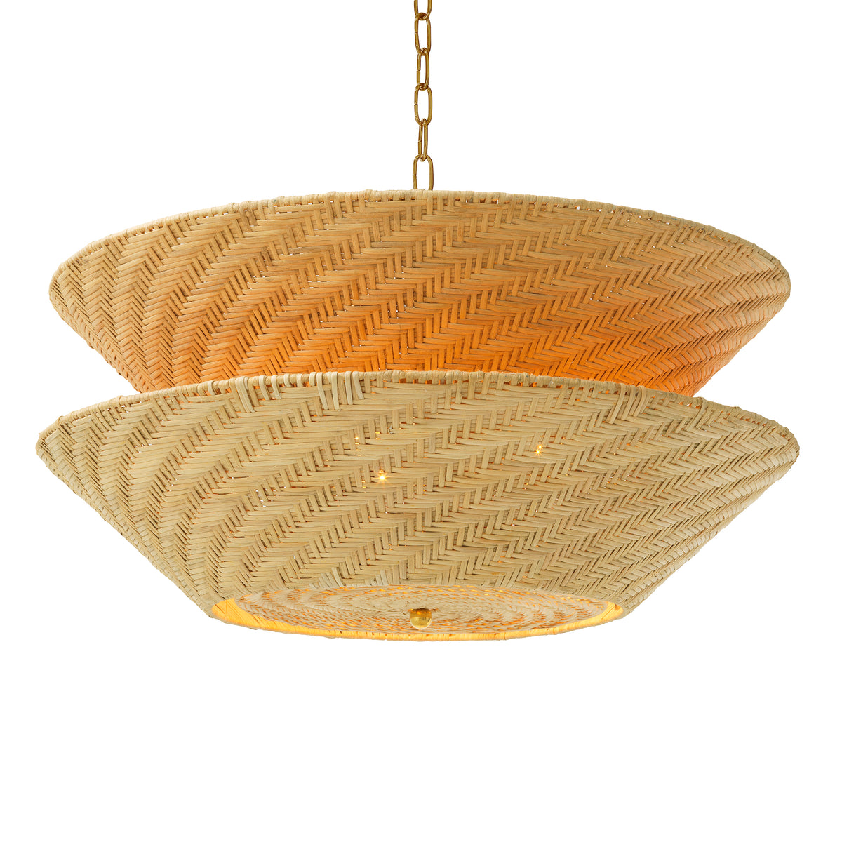 Chandelier Tavira Natural Rattan Eichholtz