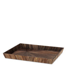 Desk Tray Harvard Large Straw Marquetry Brown Eichholtz