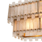 Chandelier Caprera Rectangular Antique Brass Finish Eichholtz
