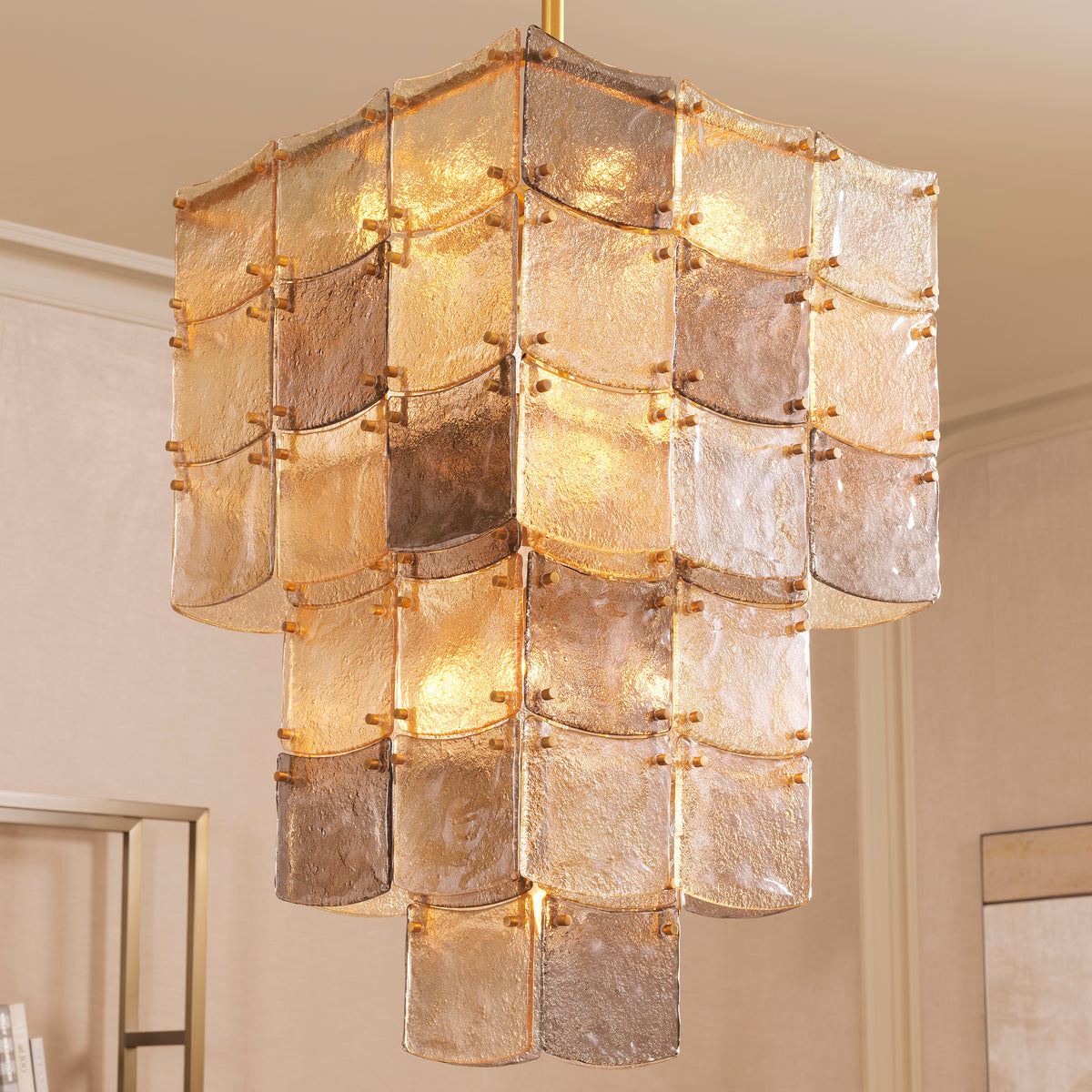 Chandelier Laurent Antique Brass Finish Eichholtz