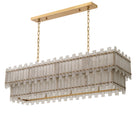 Chandelier Caprera Rectangular Antique Brass Finish Eichholtz