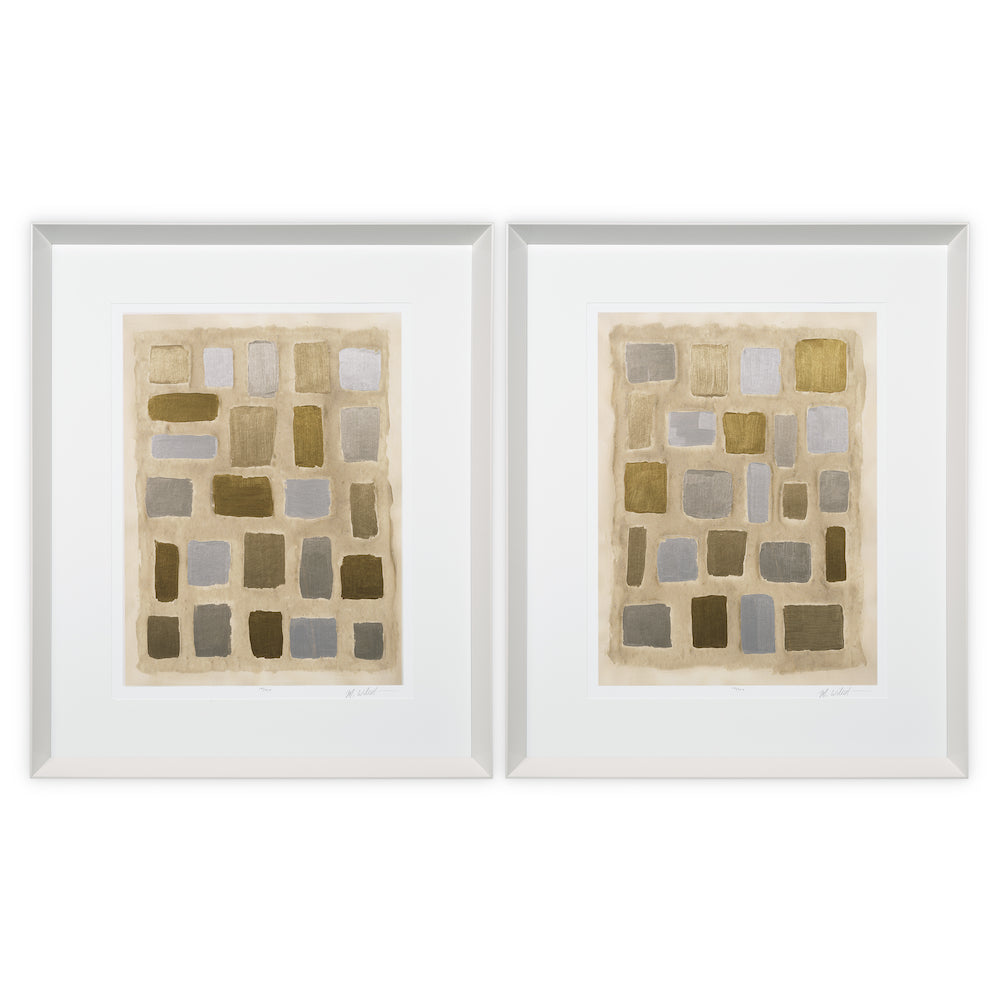 Print Sand Shaped By Michael Willett Set Of 2 Eichholtz