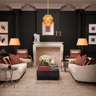 Floor Lamp Callao Piano Black Finish Incl Shade Eichholtz
