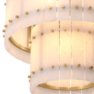 Chandelier Ruby Small Alabaster Antique Brass Finish Alabaster Eichholtz