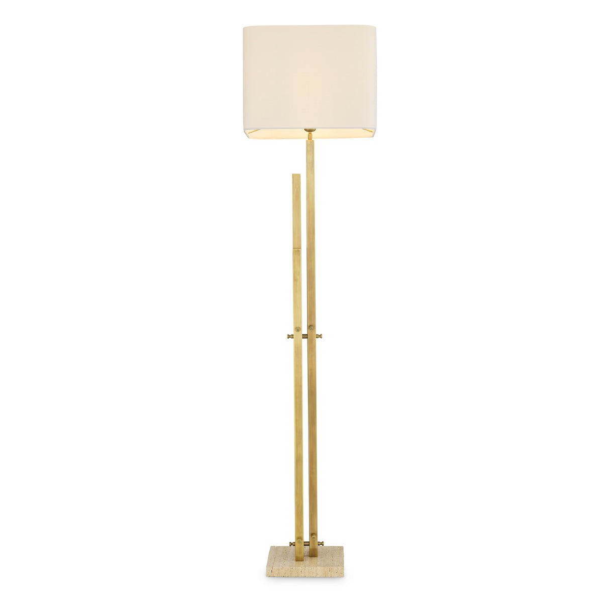 Floor Lamp Destino Vintage Brass Finish Incl Shade Eichholtz