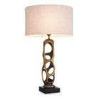 Table Lamp Kearny Vintage Brass Finish Incl Shade Eichholtz