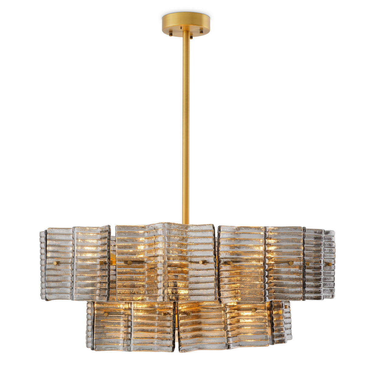 Chandelier Silvano Smoke Glass Eichholtz