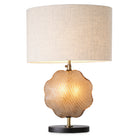 Table Lamp Nuria Vintage Brass Fnish Handmade Glass Incl Shade Eichholtz