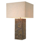 Table Lamp Kamari Vintage Brass Finish Incl Shade Eichholtz