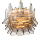 Chandelier Amun Brushed Brass Finish Smoke Glass Eichholtz